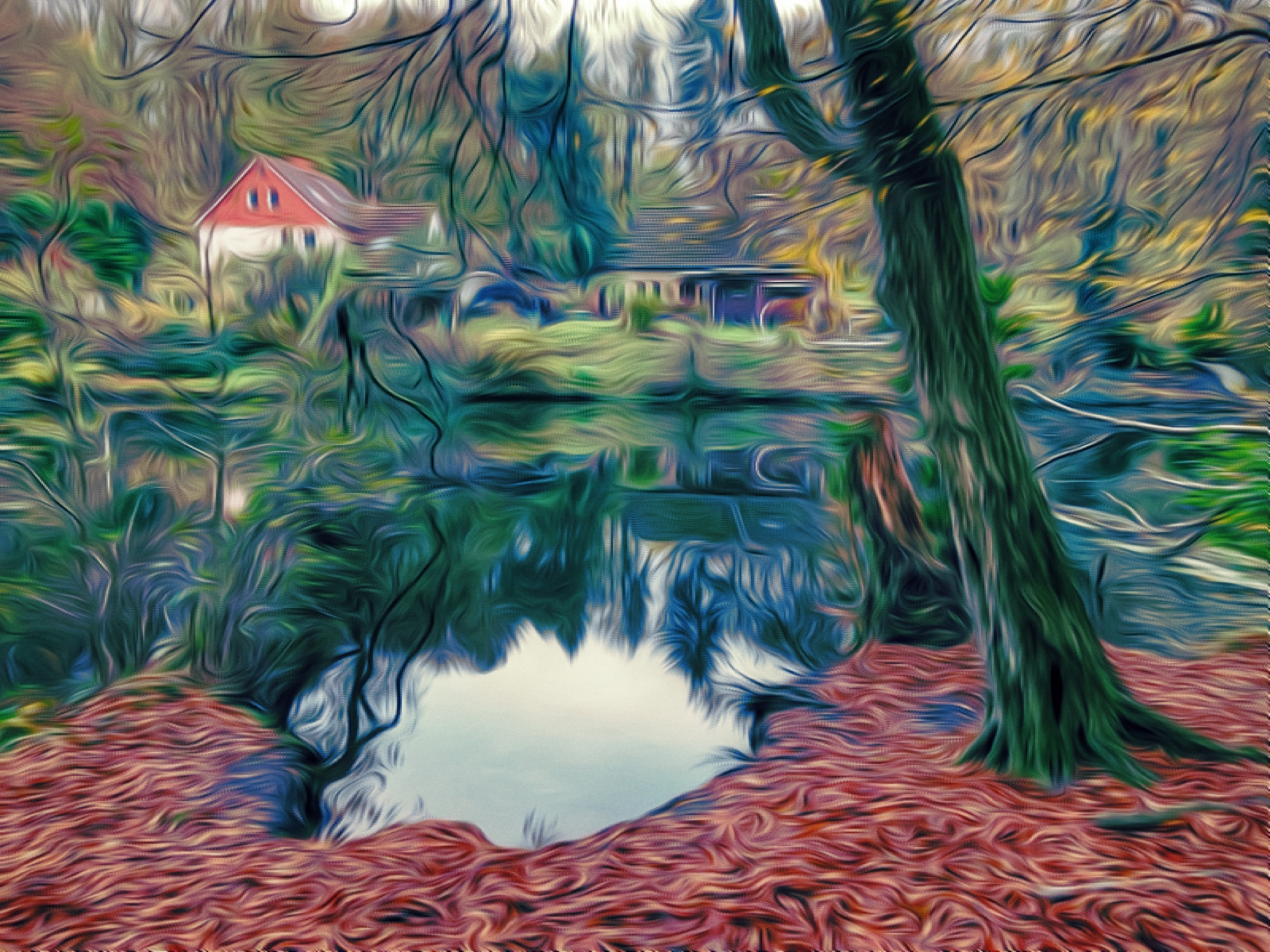 Wandering as Impressionists through the autumnal Schwentine